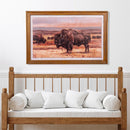 Bison Wooden Wall Décor, 23.5"H x 36"L
