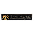 University of Iowa Engraved Wood Sign, 3.5" x 18"