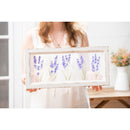 Lilacs Hand Painted Screen Wood Frame Wall Decor, 20"W x 9"H