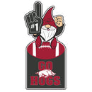 University of Arkansas Gnome Metal Sign 10"L x 30"H