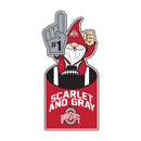 Ohio State University Gnome Metal Sign 10"L x 30"H