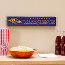 Baltimore Ravens Engraved Wood Sign, 3.5" x 18"