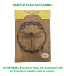 Candy Cane Garden  Burlap Flag