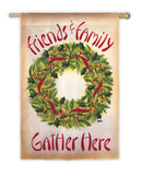 Flag, Sub, Gar, Friends & Family Gather Here, Evergreen Suede