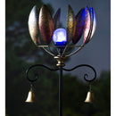 59.5"H Wind Spinner, Copper Leaves