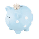 Polka Dot Piggy Bank, Blue