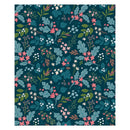 Bursting Botanicals Plush Blanket, 60"L x 50"W