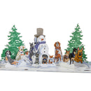Christmas Dogs Paper Pop Up Card
