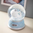 Baby Whale Blue Resin Waterglobe/Music Box