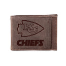 Front Pocket Wallet w/ RFID Blocking, Kansas City Chiefs, Brown
