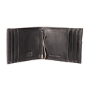 Front Pocket Wallet w/ RFID Blocking, Los Angeles Chargers, Black
