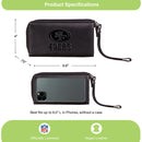 Wristlet Wallet, Black, San Francisco 49ers