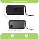 Wristlet Wallet, Black, West Virginia University