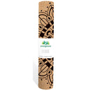 Antimicrobial Cork Yoga Mat w/ PER backing, Namaste, Black, 4mm, 24" x 68"