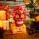 Kansas City Chiefs, Sugar Skull Statue, Red