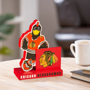 Mascot Statue, with Logo, Chicago Blackhawks