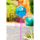 28" Gazing Ball Set, Purple Butterfly