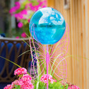 28" Gazing Ball Set,  Purple Butterfly,84g2120