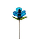Pollinator Garden Stake, Glass Insect Plant Pick, Asst of 6
