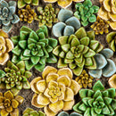 Succulent Greenery Garden Stone, 2 Asst