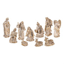 Nativity Garden Statue, Resin Statue, Gilded Nativity, 9"H, Set of 10