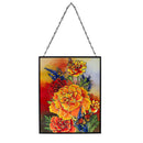 Mariposa Melody Stained Glass Wall Décor, 8" L x 10" H