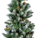 Shades of Green Tree Artificial LED Pine Cone in Pot, 47"H