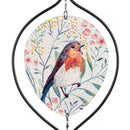 Glass Bird Windspinner Hanging Decor, 3 Asst,8hdg030