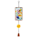 What She Shed Garden Decor, Glow-in-the-Dark Stained Glass Outdoor Hanging Decor, Asst of 3