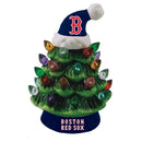 Boston Red Sox Mini LED Tabletop Christmas Tree 4"