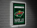 Minnesota Wild Hockey Rectangle Neolite LED Decor