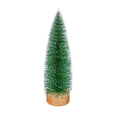 LED Bottlebrush Trees, White Tipped Snow Covered, Set of 3