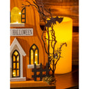 LED Wood "Happy Halloween" Haunted Pumpkin House Table Decor