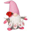 Valentine's Day LED Table Decor Fabric "Love" Gnome, 11.75"