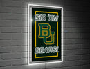 22"H x 14"L NeoLite Wall Decor, Rectangle, Baylor University,8led925nlrt