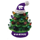 Kansas State University 8" LED Ceramic Christmas Tree