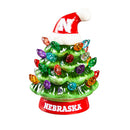 4" Mini LED Tabletop Christmas Tree, University of Nebraska
