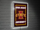 22"H x 14"L NeoLite Wall Decor, Rectangle, Iowa State University,8led962nlrt
