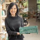Verdigris Finish Laser Cut Butterfly Planter