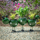 Pollinator Garden Planter, Metal, Caterpillar