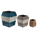 High Resin Wicker Planter Set of 3