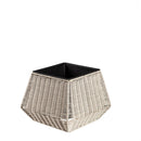Short Resin Wicker Planter Set of 3