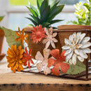 What She Shed Planters, Metal Stand with Terracotta Planters, Floral Decals