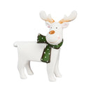 Ceramic Tabletop Decor, Set of 3, Large Reindeer, Small Reindeer, and Tree