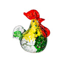 Rooster Glass Table Decor, Asst, 4"H
