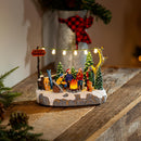 6" LED Resin Flickering Campfire Scene Table Decor