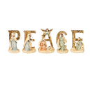 Resin Nativity "Peace" Table Décor, 5 Piece Set