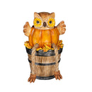Harvest Owl with Dangling Legs Resin Table Decor, Asst, 5.75"H