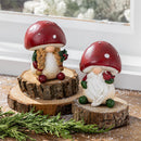 Woodland Storybook Table Décor Resin Mushroom Gnome, 4.5"H, Asst of 2