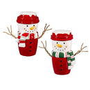Baking Spirits Bright Table Décor Snowman Cup Resin, Asst, 8.25"H